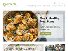 Tablet Screenshot of blog.emeals.com